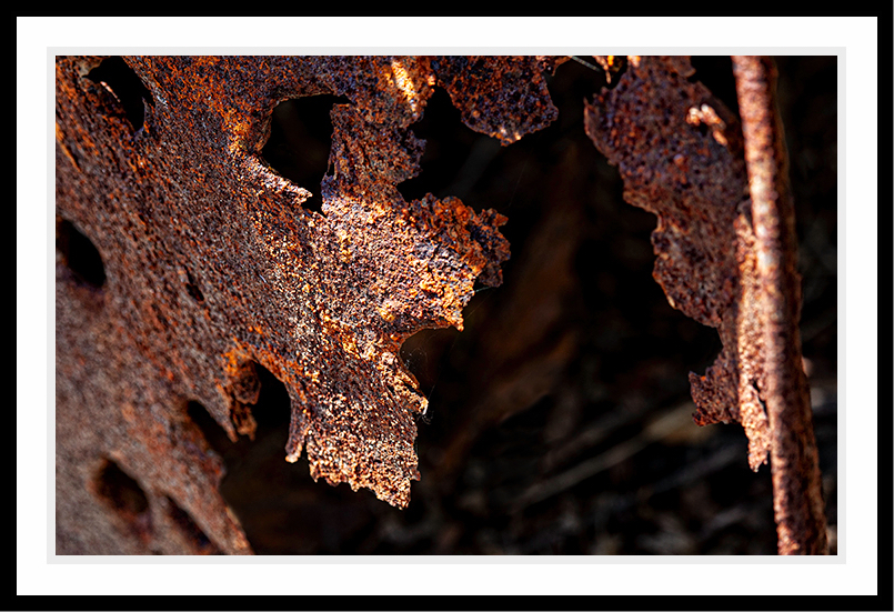 Close-up photo of rusted metal #1.